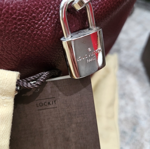 Luis Vuitton- python trimmed soft lockit mm - Picture 4 of 9